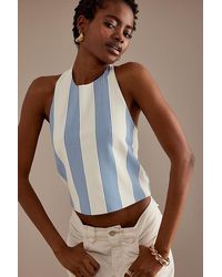 Bishop + Young - Bishop + Young Striped Halter Tank Top - Lyst