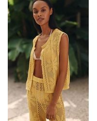 Celandine - Bloom Crochet Button-Front Top - Lyst