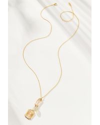 By Anthropologie - Delicate Link Pendant Necklace - Lyst