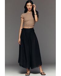 By Anthropologie - Basque-Waist Wide-Leg Trousers - Lyst