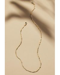 By Anthropologie - Plated Delicate Bead Necklace - Lyst