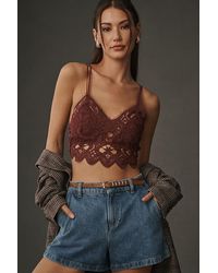 Anthropologie - The Viviette Lace Bra Top - Lyst