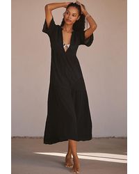 By Anthropologie - The Kallie Flowy Midi Dress - Lyst