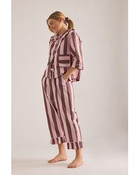 TBCo - Long Cotton Stripe Pyjama Set - Lyst