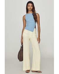 Maeve - The Colette Linen-Blend Stretch Wide-Leg Trousers By - Lyst