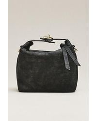 Maeve - Faux-Leather Croc Structured Bag - Lyst