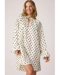 It's 9pm - Margot Cotton Polka Dot Mini Dress - Lyst