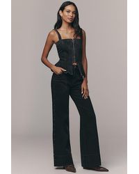 Pilcro - The Rylan Relaxed High-Rise Flare Trousers By - Lyst