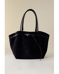 By Anthropologie - Faux-Suede Belted Tote Bag - Lyst