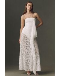 Mare Mare - Lace Pickup Bodysuit Maxi Dress - Lyst