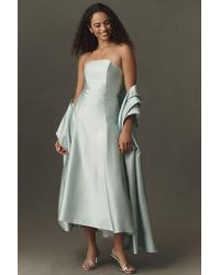 Mare Mare - Strapless Drop-Waist Midi Dress - Lyst