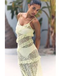 Wild Lovers - Sunkiss Sheer Lace Maxi Dress - Lyst