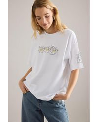 Damson Madder - Sundried Washing Line Graphic Boyfriend T-Shirt - Lyst
