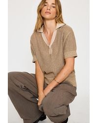 Varley - Perrine Knit Polo Top - Lyst