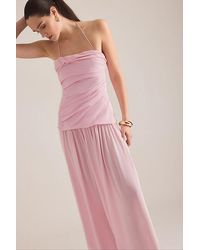 Faithfull the Brand - Notte Ruched Drop-Waist Maxi Dress - Lyst