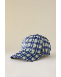 Damson Madder - Check Baseball Cap - Lyst