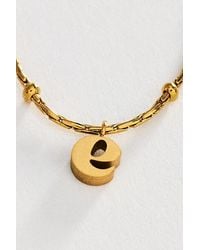 By Anthropologie - Water-Resistant Initial Pendant Necklace - Lyst