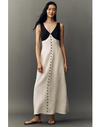 mare mare chiffon ruffle scoop neck maxi slip dress Mare Mare Lucy Chiffon Ruffle Scoop-Neck Maxi Slip Dress