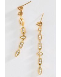By Anthropologie - Mixed Gemstone Drop Earrings - Lyst