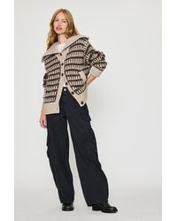 Barbour - Burley Chunky Wool-Blend Cardigan - Lyst