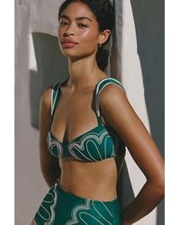 Agua Bendita - X Anthropologie Malory Embroidered Bikini Top - Lyst