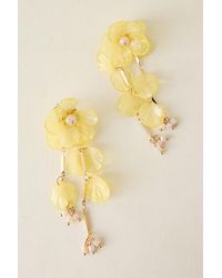 By Anthropologie - Floral Drop Earrings - Lyst