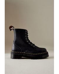 Dr. Martens - Jadon Iii Black Pisa Leather Boots - Lyst