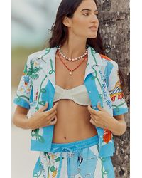 Seafolly - Viva Vacation Short-Sleeve Shirt - Lyst