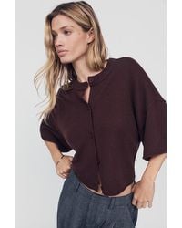 By Anthropologie - The Goldie Crew-Neck Cashmere Jumper: Cardigan Edition - Lyst