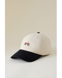 By Anthropologie - Bicycle Embroidered Baseball Cap - Lyst
