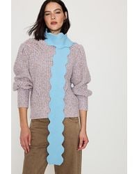 By Anthropologie - Scallop Skinny Scarf - Lyst
