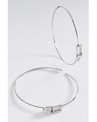 By Anthropologie - Gemstone Hoop Earrings - Lyst