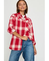 By Anthropologie - 100% Cotton Long-Sleeve Check Shirt - Lyst