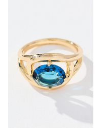By Anthropologie - Large Stone Cocktail Ring - Lyst