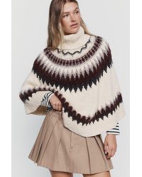 Mare Mare - Fair Isle Knit Poncho - Lyst