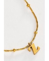 By Anthropologie - Water-Resistant Initial Pendant Necklace - Lyst