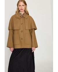 Barbour - Aggy Wool-Blend Cape Coat - Lyst