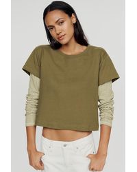 Pilcro - Double Layered Long-Sleeve T-Shirt - Lyst