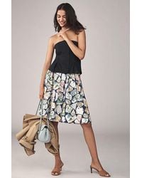 Maeve - The Jacie Poplin Printed Knee-Length Skirt By - Lyst