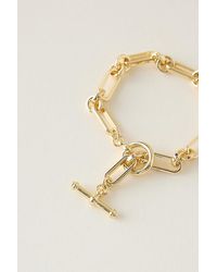 Anthropologie - Chunky Chain T-Bar Bracelet - Lyst