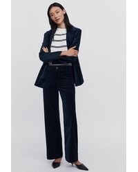 Maeve - The Colette Full-Length Velvet Trousers By - Lyst