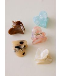 Anthropologie - Mini Heart Hair Claw Clips, Set Of 5 - Lyst