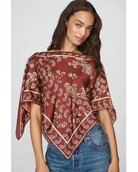 By Anthropologie - Printed Scarf Poncho - Lyst