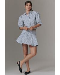 Maeve - Printed Bubble Mini Skirt - Lyst