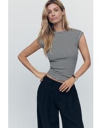 Maeve - The Betty Crew-Neck Baby Muscle T-Shirt By - Lyst