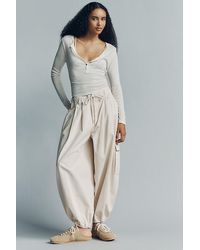 By Anthropologie - 100% Cotton Parachute Cargo Pants - Lyst