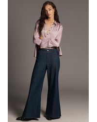 Pilcro - The Adi Regenerative Cotton Mid-Rise Flare Jeans By - Lyst