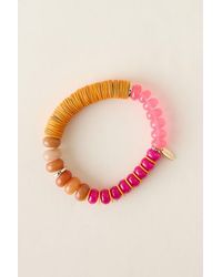 By Anthropologie - Chunky Beaded Stretch Bracelet - Lyst