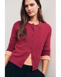 By Anthropologie - The Juliet Cashmere Crew-Neck Cardigan - Lyst