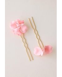 Anthropologie - 3D Floral Hair Pins, Set Of 2 - Lyst